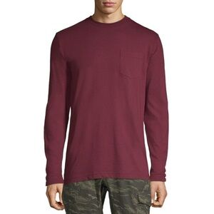 No Boundaries Men's and Big Men's Long-Sleeve Solid Tee Size XL